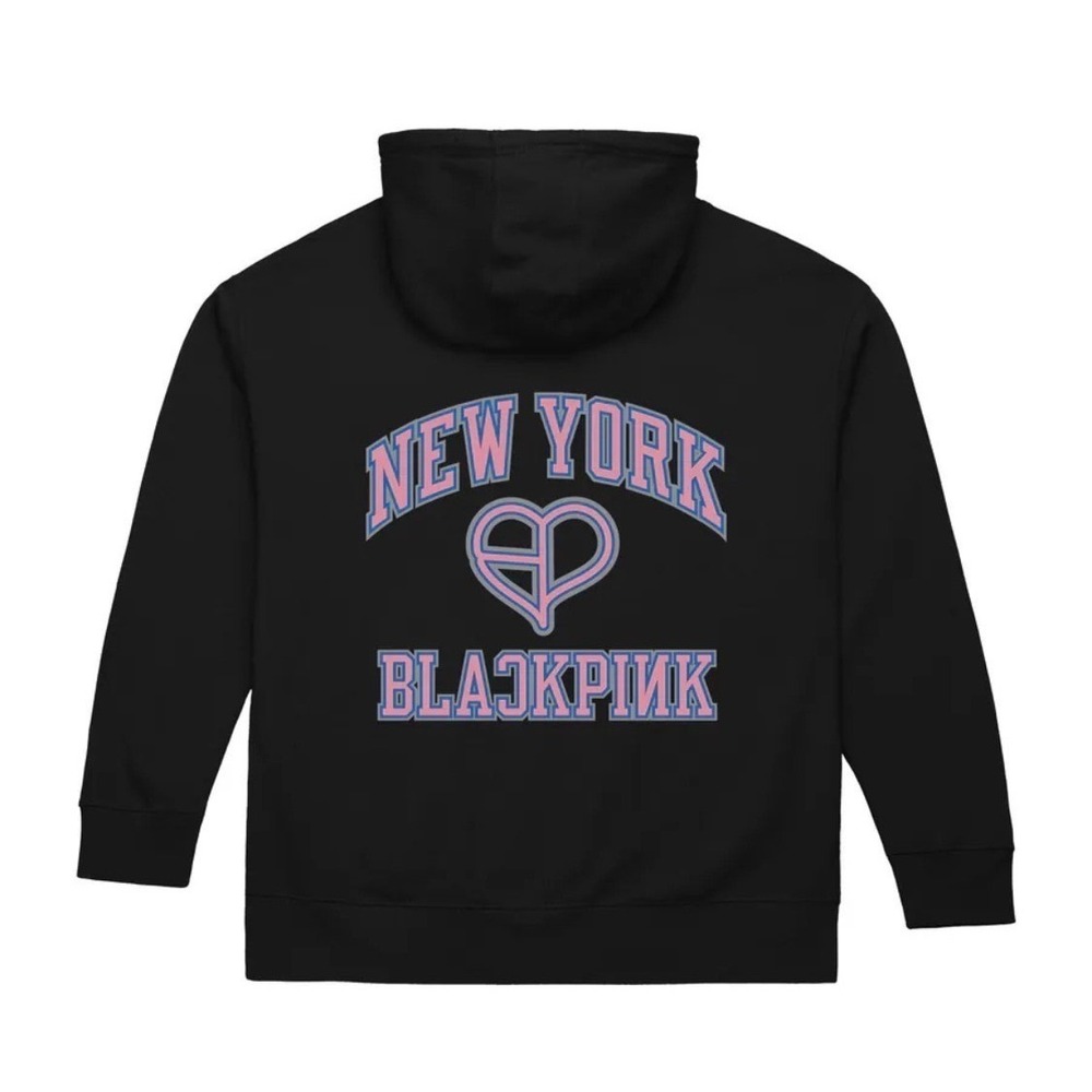 Mitchell & Ness NBA x Blackpink Hoodie Unisex Large Black New York Knicks NWT